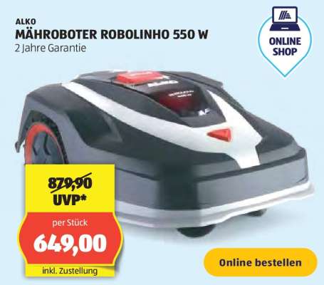 ALKO MÄHROBOTER ROBOLINHO 550 W
