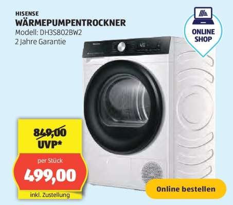 HISENSE WÄRMEPUMPENTROCKNER