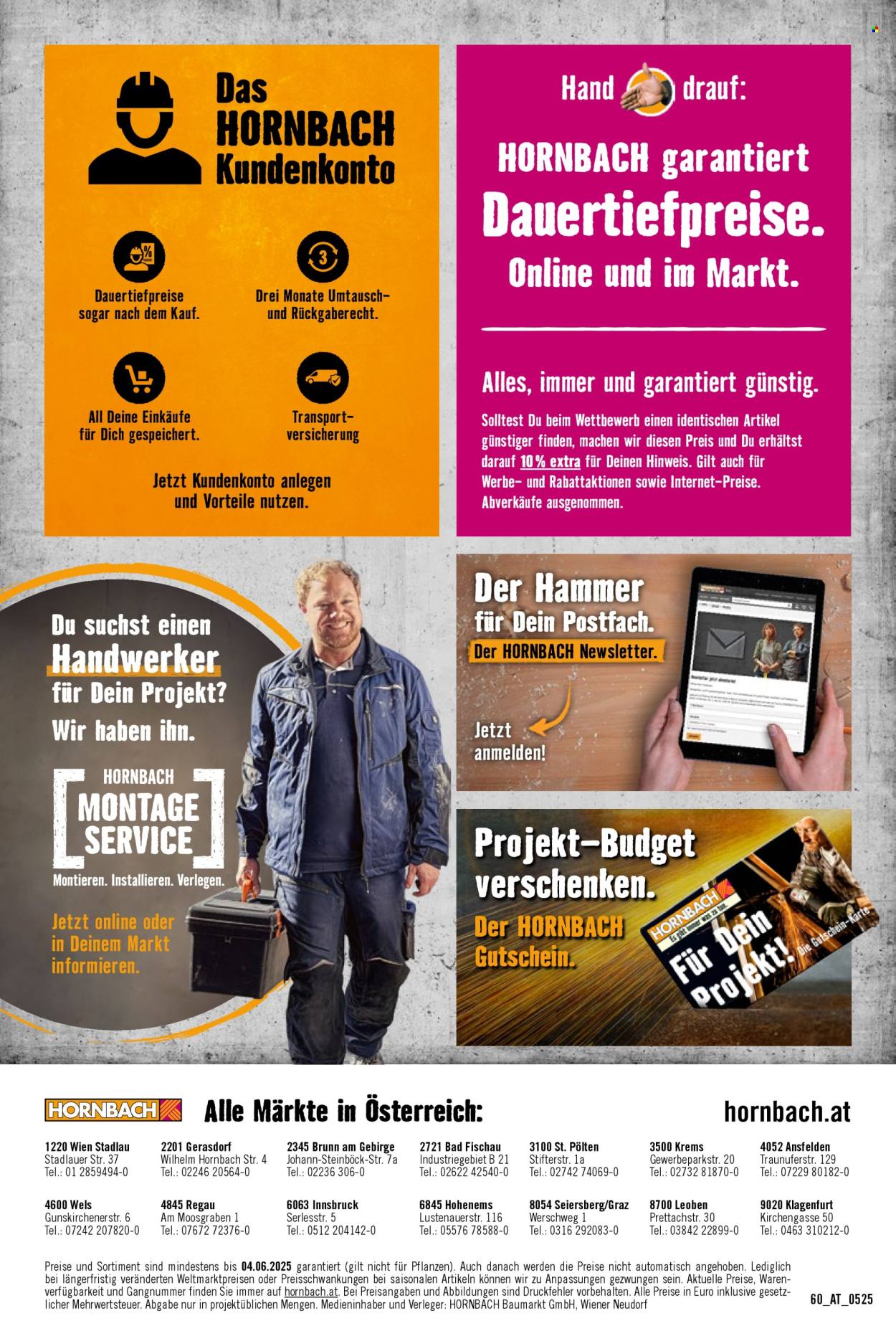 Angebote Hornbach - 8.5.2025 - 4.6.2025.