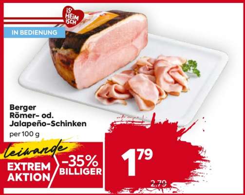 Berger Römer- od. Jalapeño-Schinken