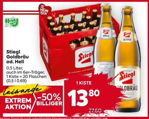 Stiegl Goldbräu od. Hell