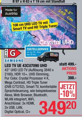 LED TV UE 43CU7090 UHD