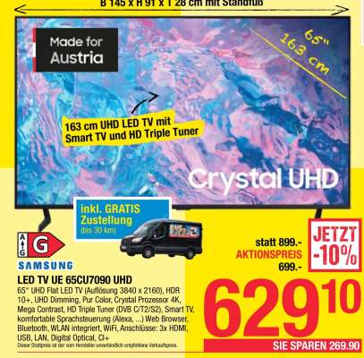 LED TV UE 65CU7090 UHD