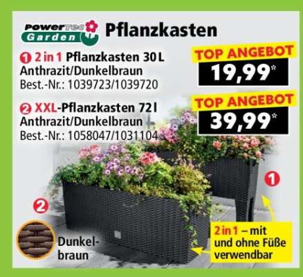2 in 1 Pflanzkasten 30L