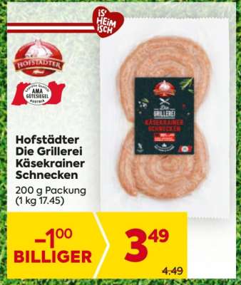 Hofstädter Die Grillerei Käsekrainer-Schnecken