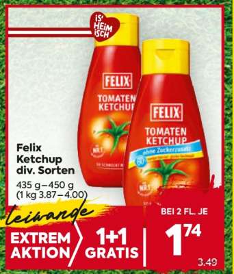 Felix Ketchup div. Sorten