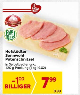 Hofstädter Sonnwohl Putenschnitzel