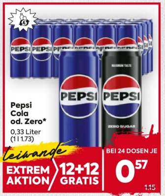 PEPSI COLA od. ZERO