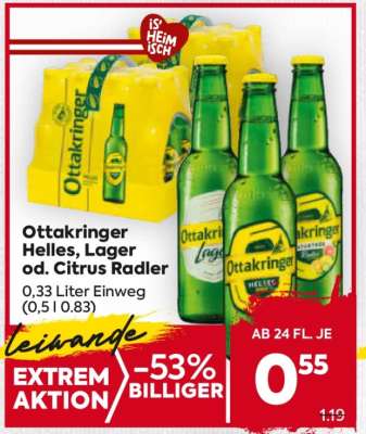 Ottakringer Helles, Lager od. Citrus Radler