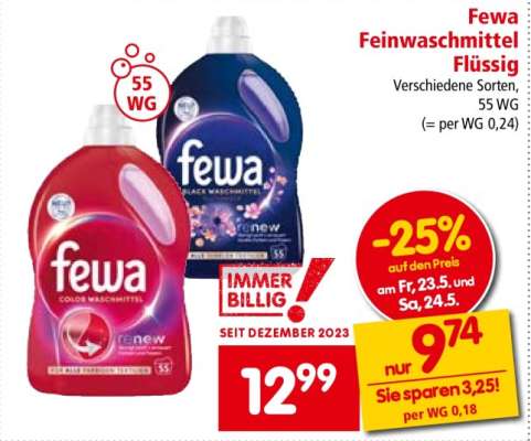 Fewa Feinwaschmittel Flüssig
