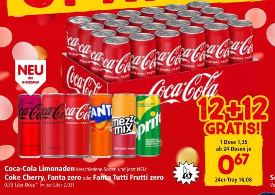 Coca Cola Limonaden