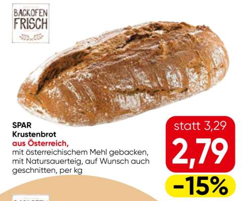 SPAR Krustenbrot aus Österreich