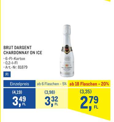 BRUT DARGENT CHARDONNAY ON ICE
