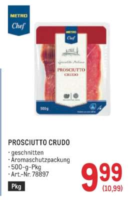PROSCIUTTO CRUDO