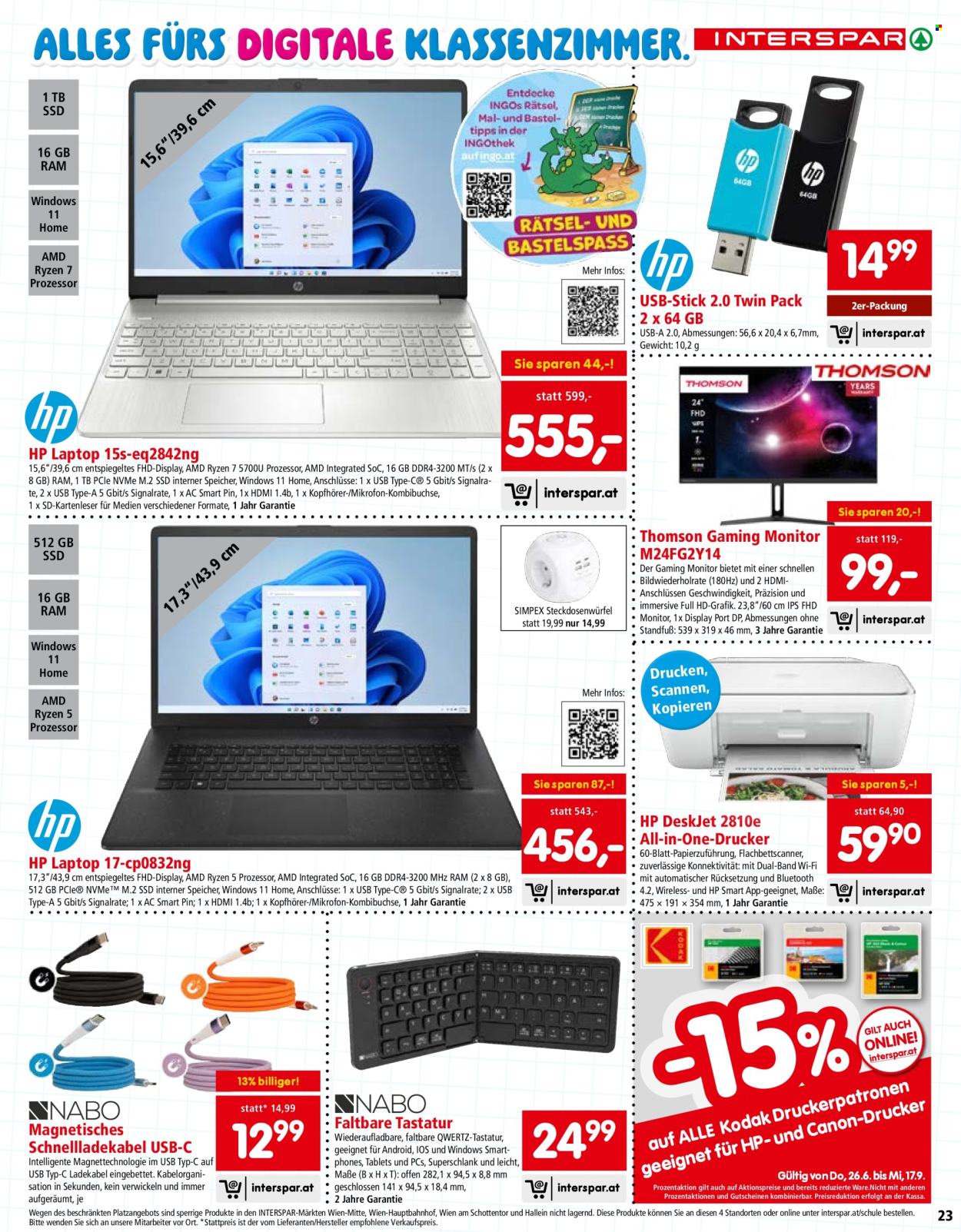 Angebote INTERSPAR - 26.6.2025 - 17.9.2025. Seite 23