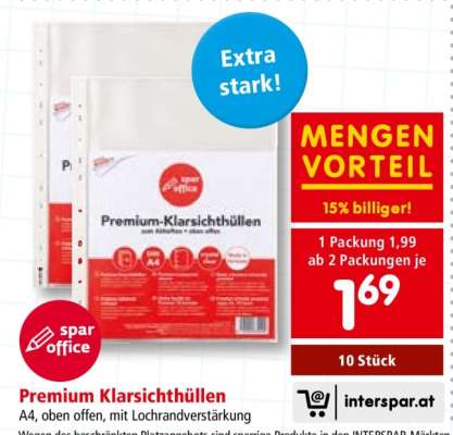 Premium Klarsichthüllen