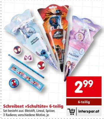 Schreibset »Schultüte« 6-teilig