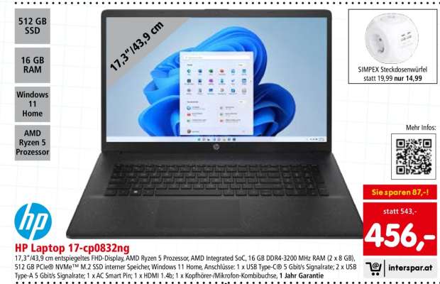 HP Laptop 17-cp0832ng