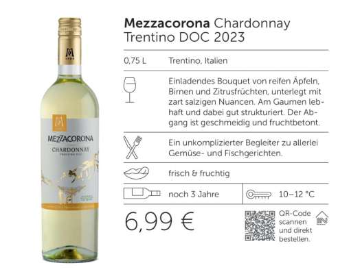 Mezzacorona Chardonnay Trentino DOC 2023