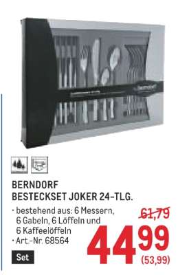 BERNDORF BESTECKSET JOKER 24-TLG.