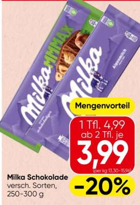 MILKA SCHOKOLADE
