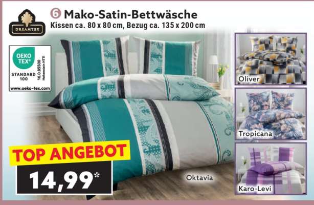 Mako-Satin Bettwäsche