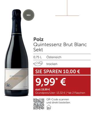 Polz Quintessenz Brut Blanc Sekt