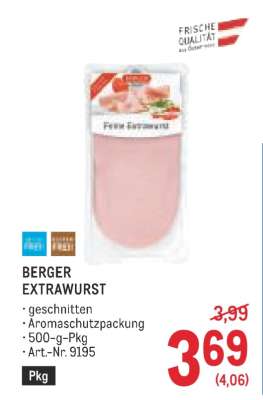 BERGER EXTRA WURST