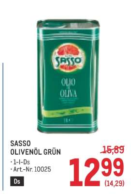 SASSO OLIVENÖL GRÜN
