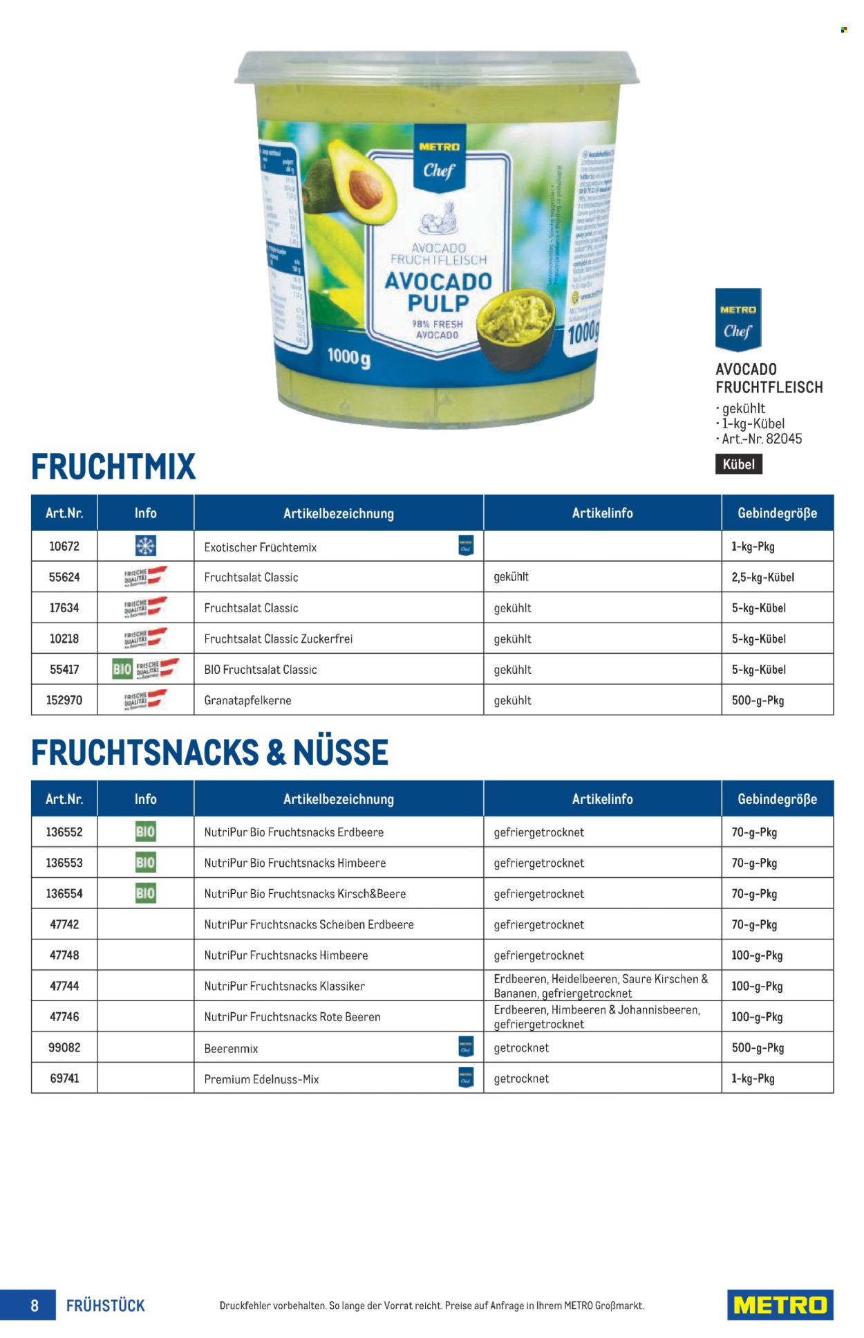 Angebote Metro. Seite 8