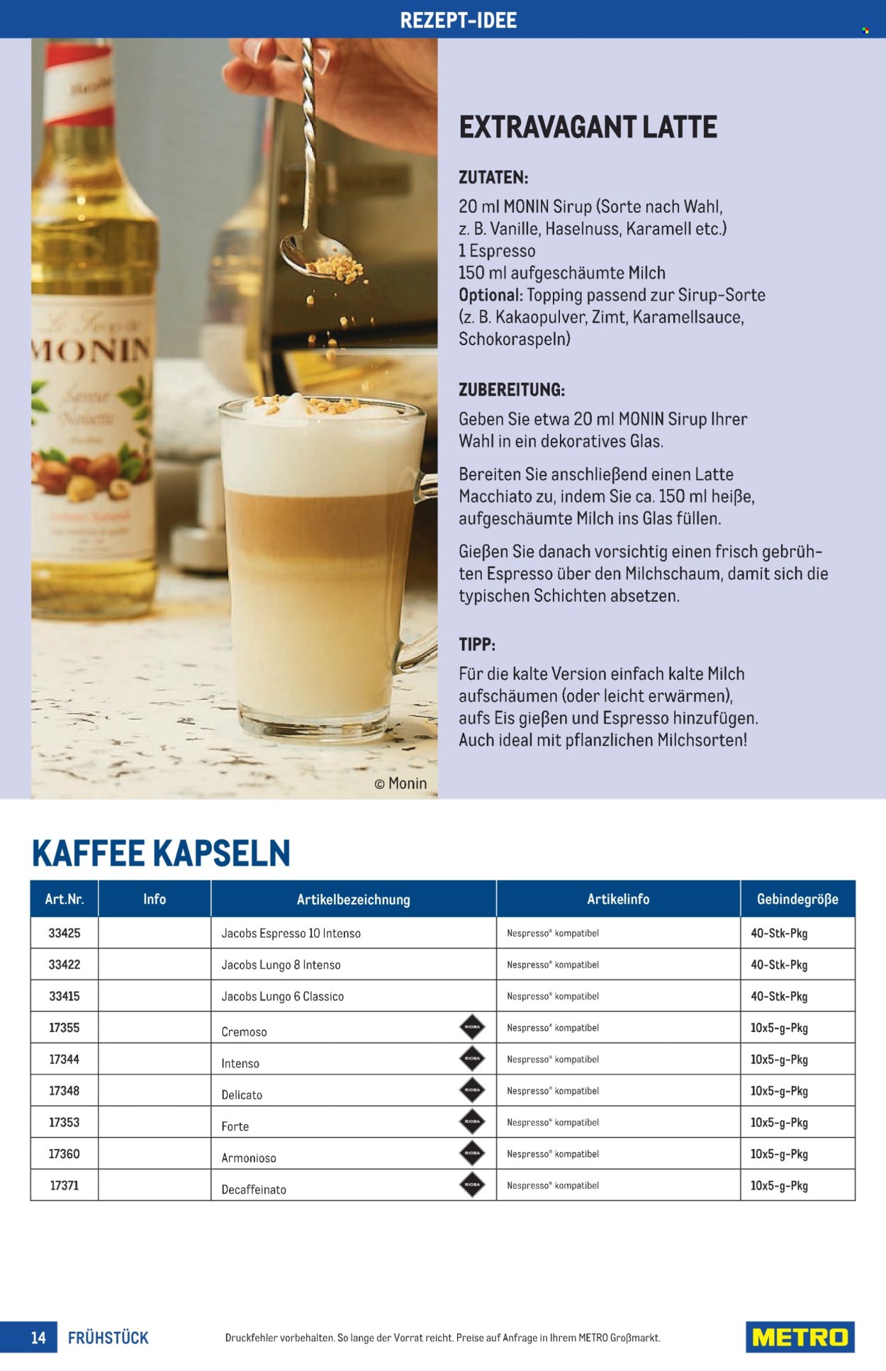 Angebote Metro. Seite 14