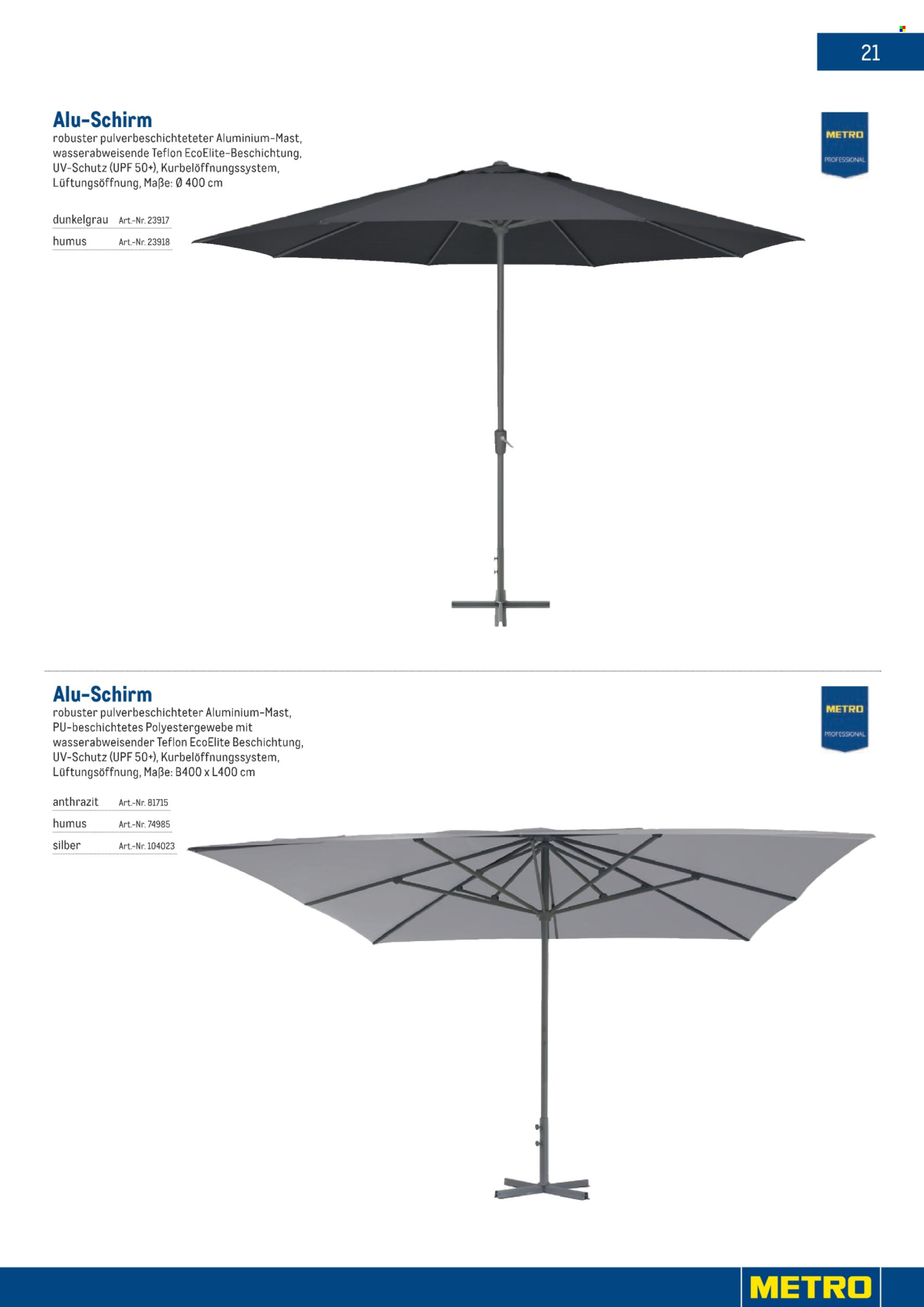 Angebote Metro. Seite 21