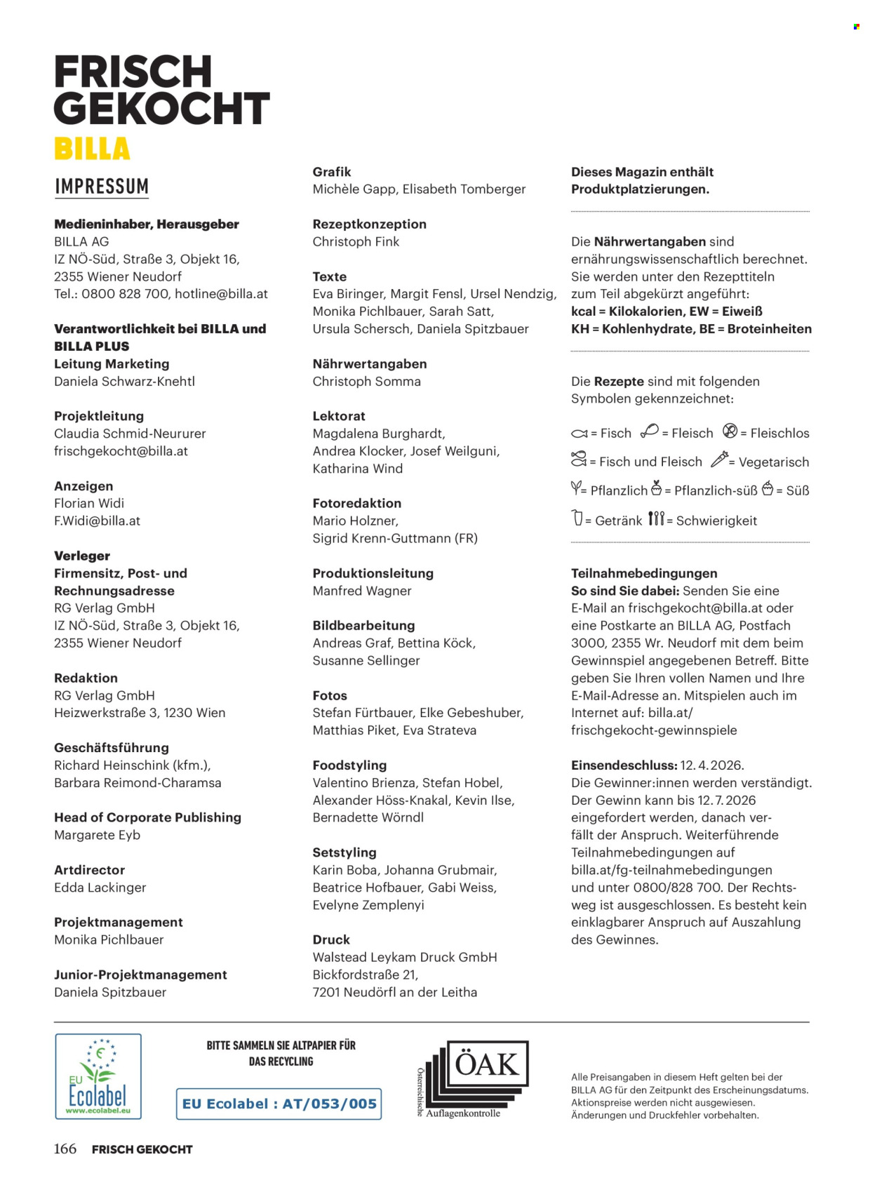 Angebote Billa - 1.3.2026 - 30.4.2026. Seite 164