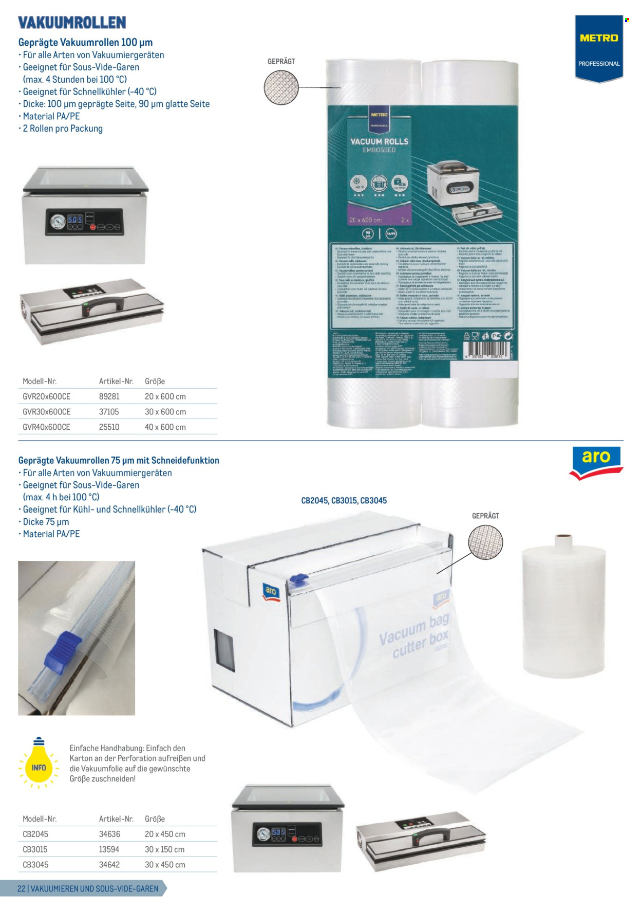 Angebote Metro. Seite 22