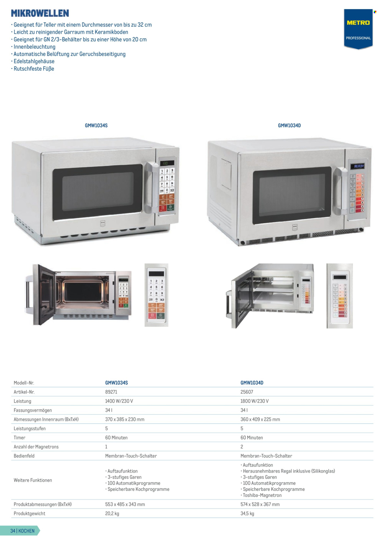 Angebote Metro. Seite 34