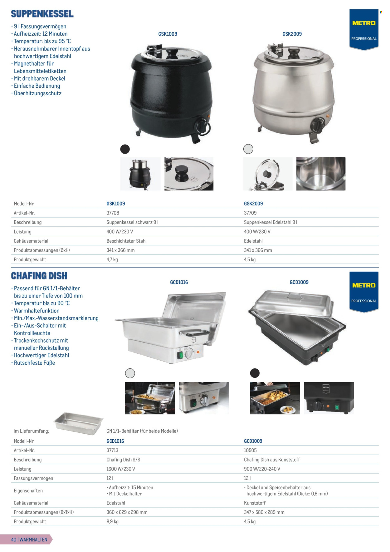 Angebote Metro. Seite 40