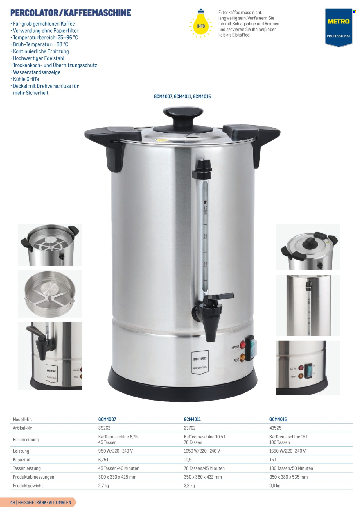 Angebote Metro. Seite 48