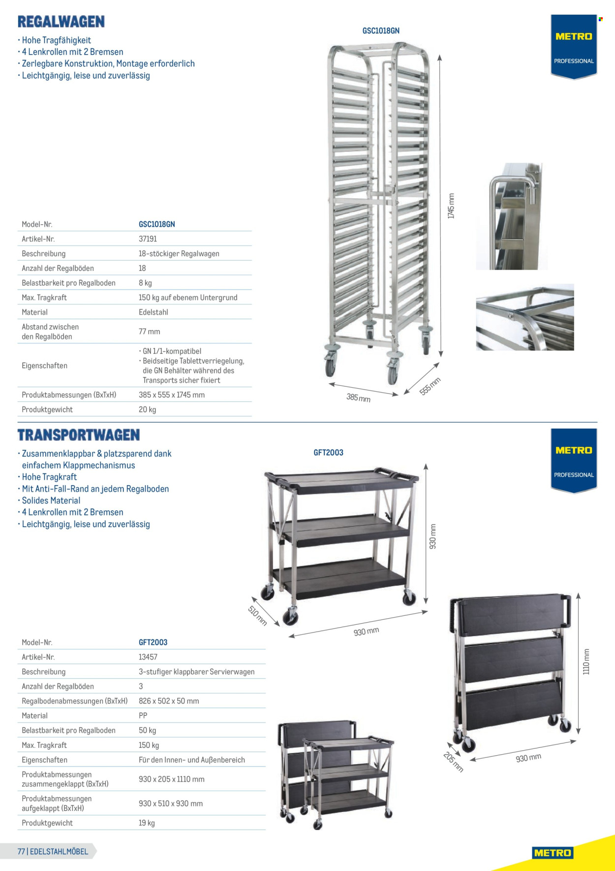 Angebote Metro. Seite 77