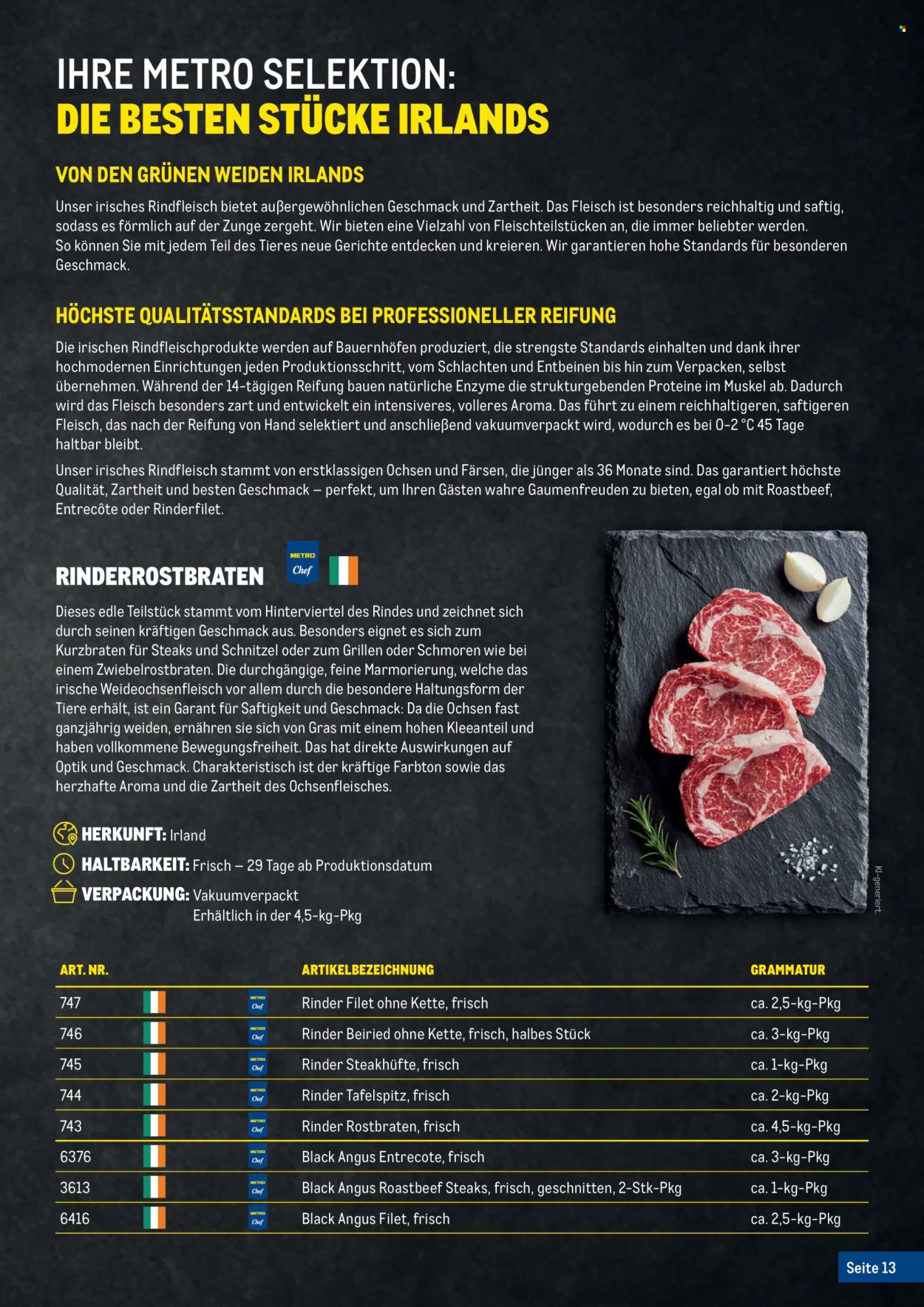 Angebote Metro. Seite 13