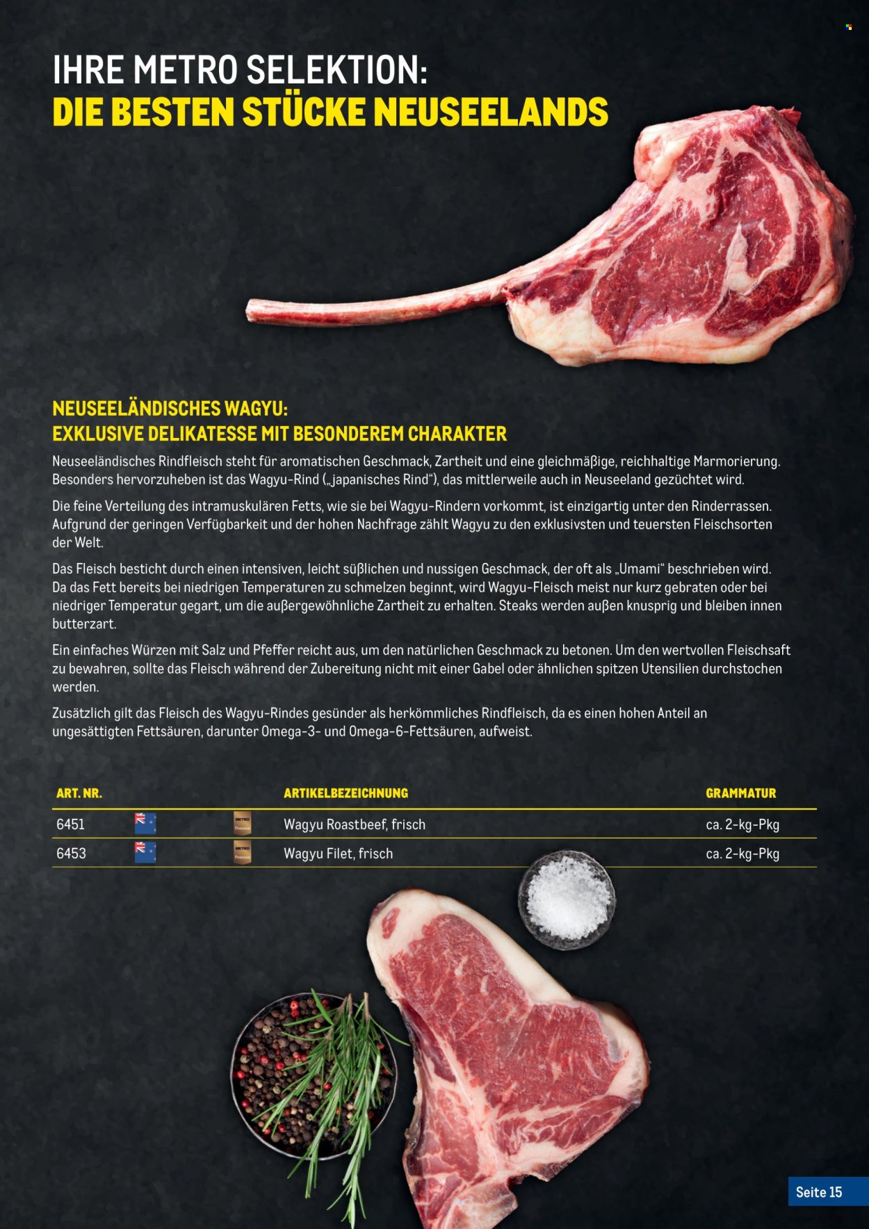 Angebote Metro. Seite 15