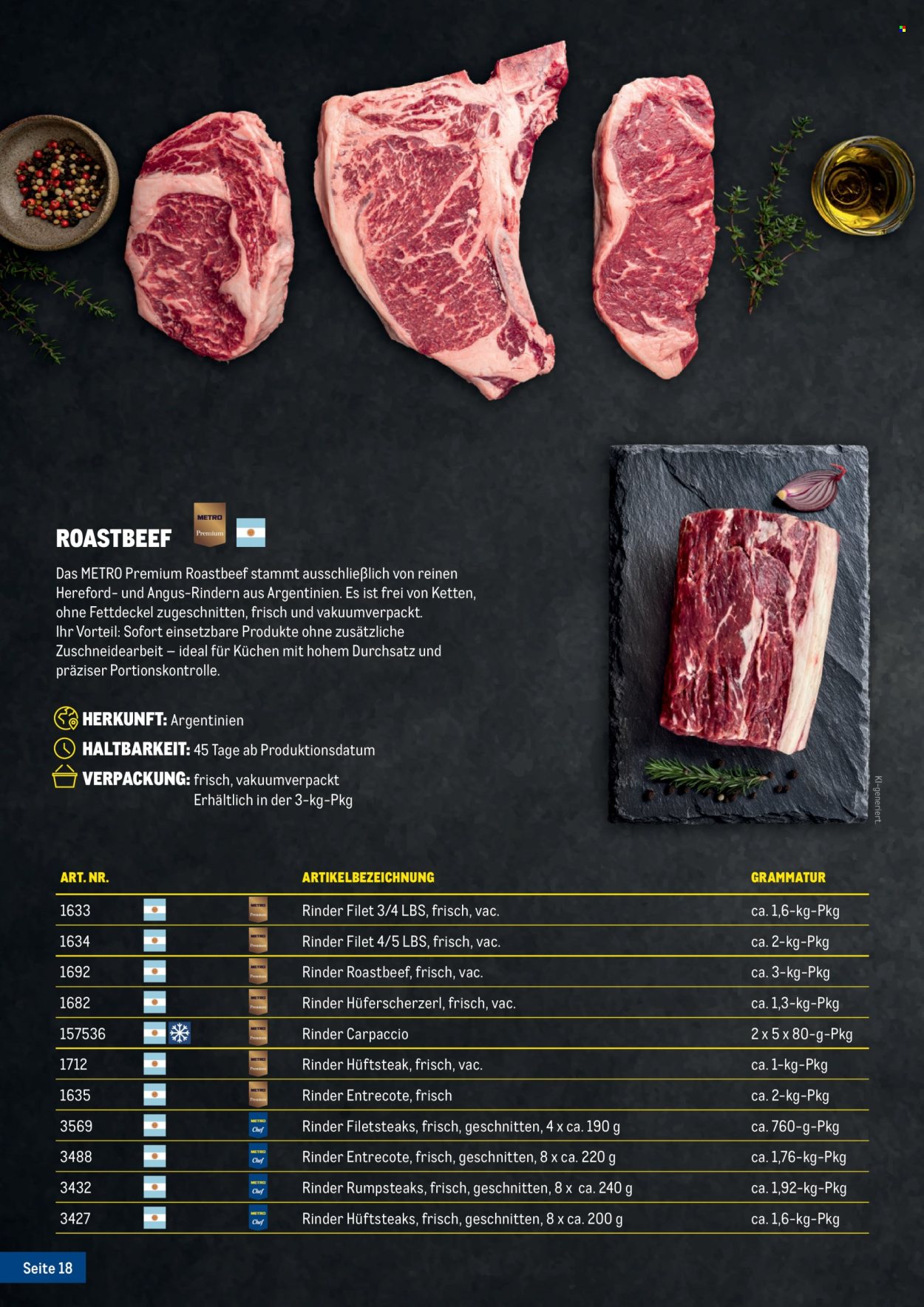 Angebote Metro. Seite 18