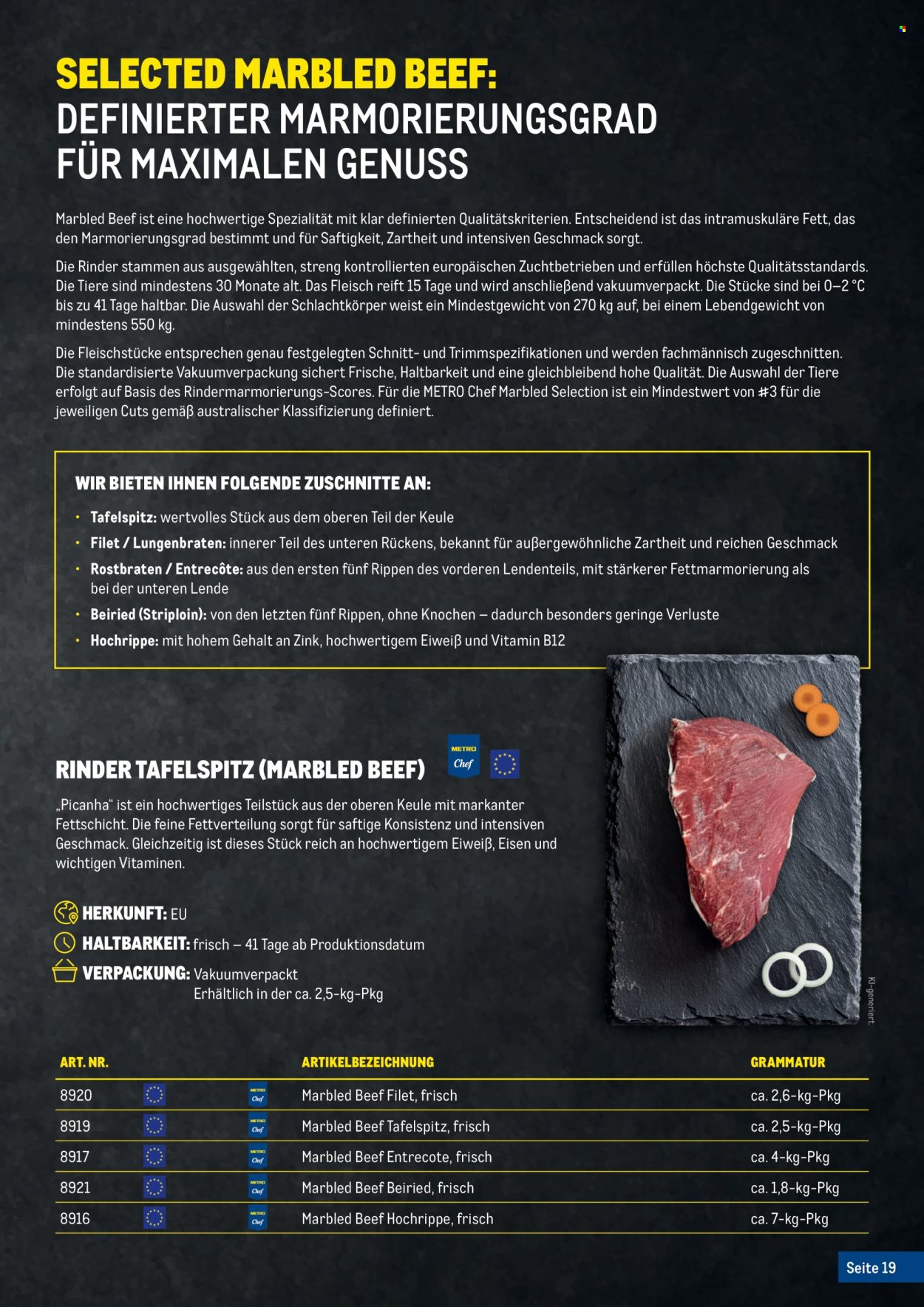 Angebote Metro. Seite 19