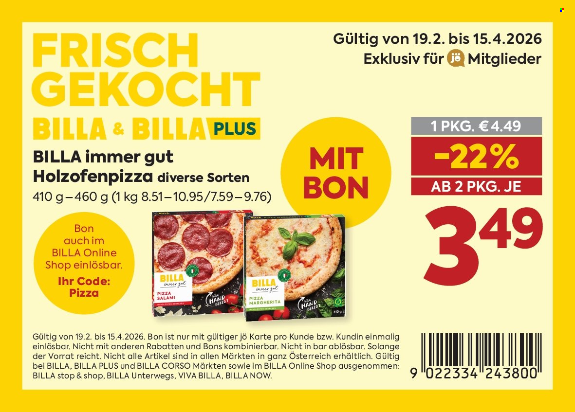 Angebote Billa - 19.2.2026 - 15.4.2026. Seite 1
