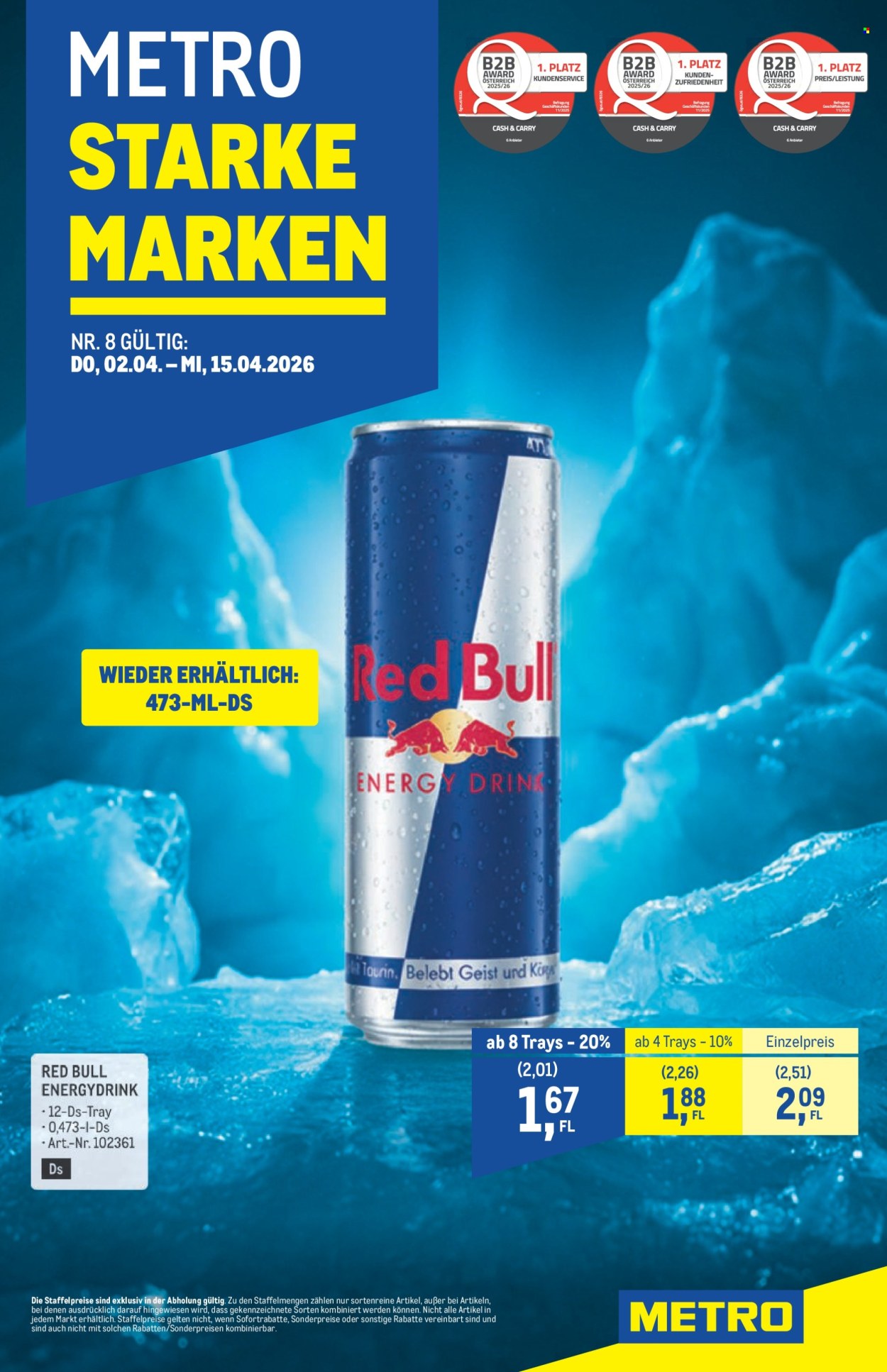 Angebote Metro - 2.4.2026 - 15.4.2026. Seite 1