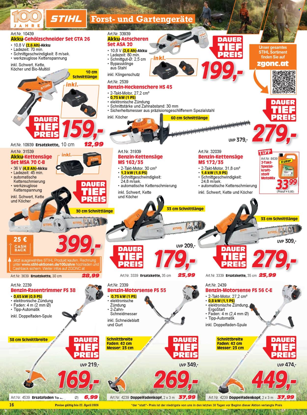 Angebote Zgonc - 1.4.2026 - 30.4.2026. Seite 16
