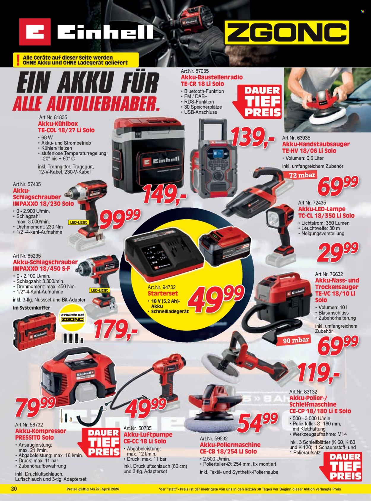 Angebote Zgonc - 1.4.2026 - 30.4.2026. Seite 20