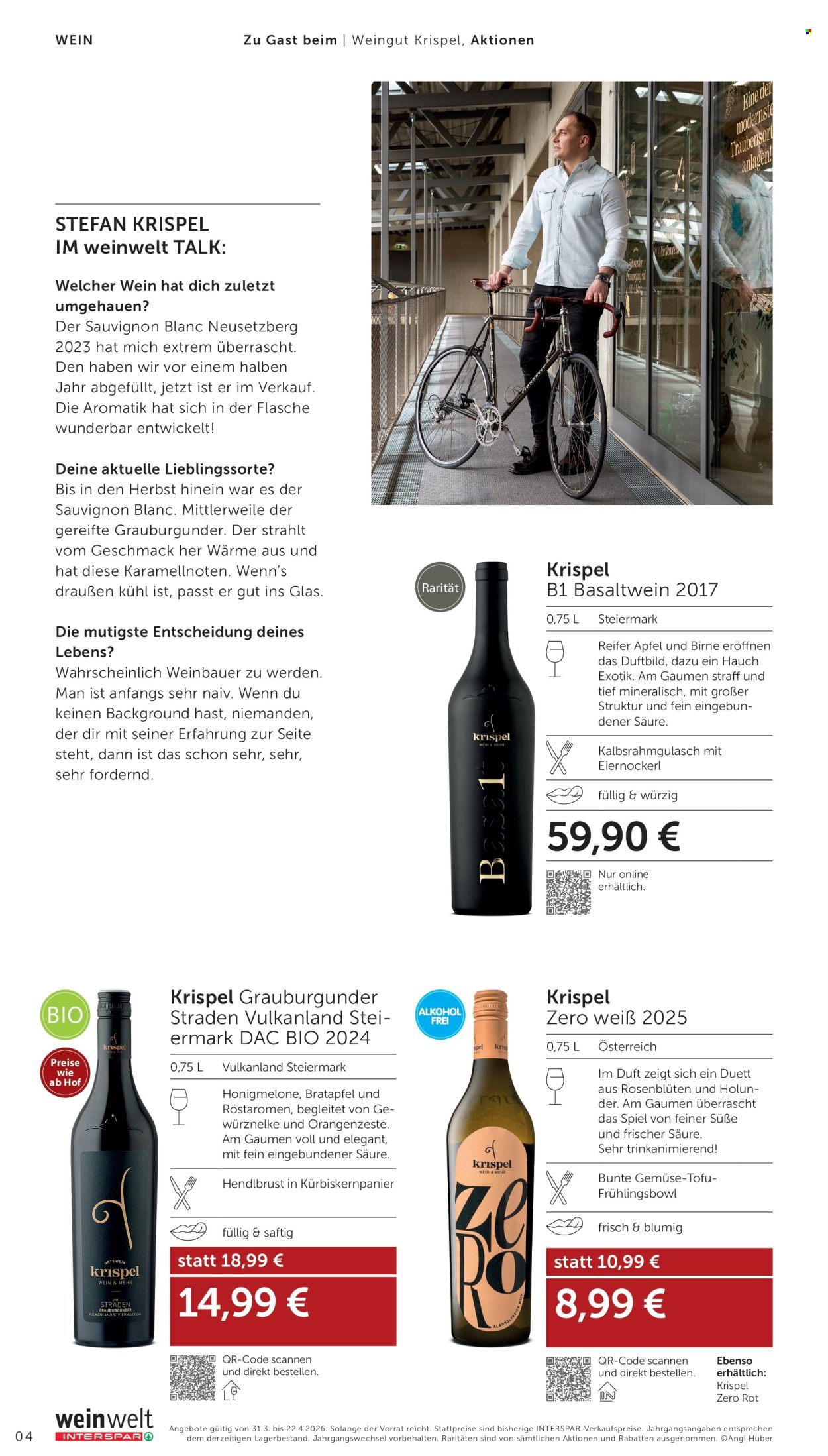 Angebote INTERSPAR - 31.3.2026 - 22.4.2026. Seite 4