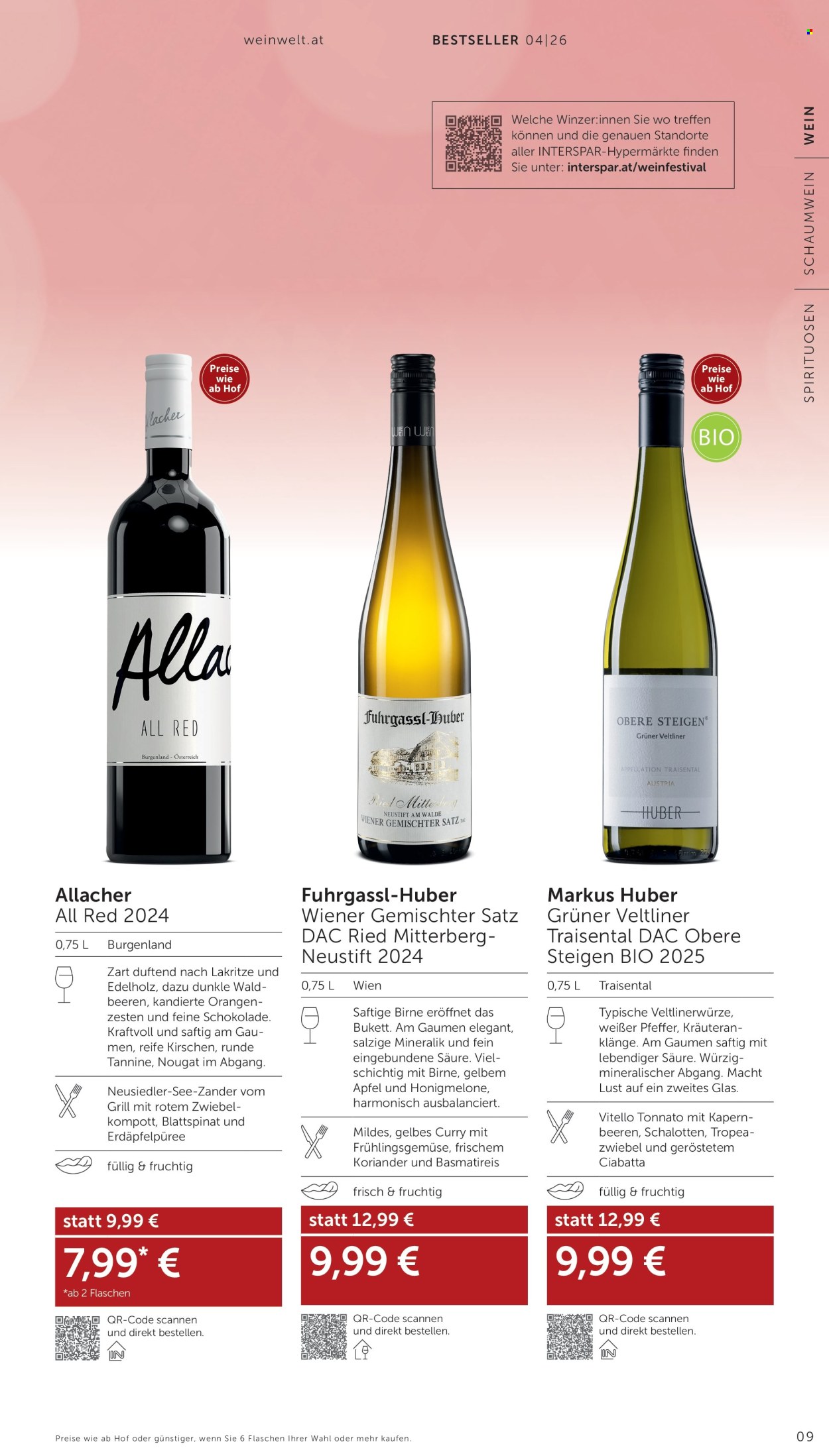 Angebote INTERSPAR - 31.3.2026 - 22.4.2026. Seite 9