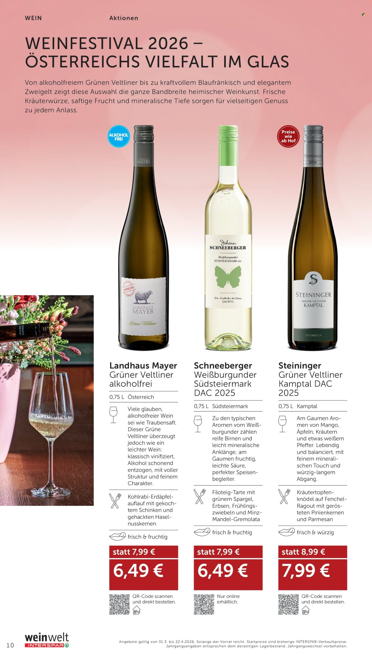 Angebote INTERSPAR - 31.3.2026 - 22.4.2026. Seite 10