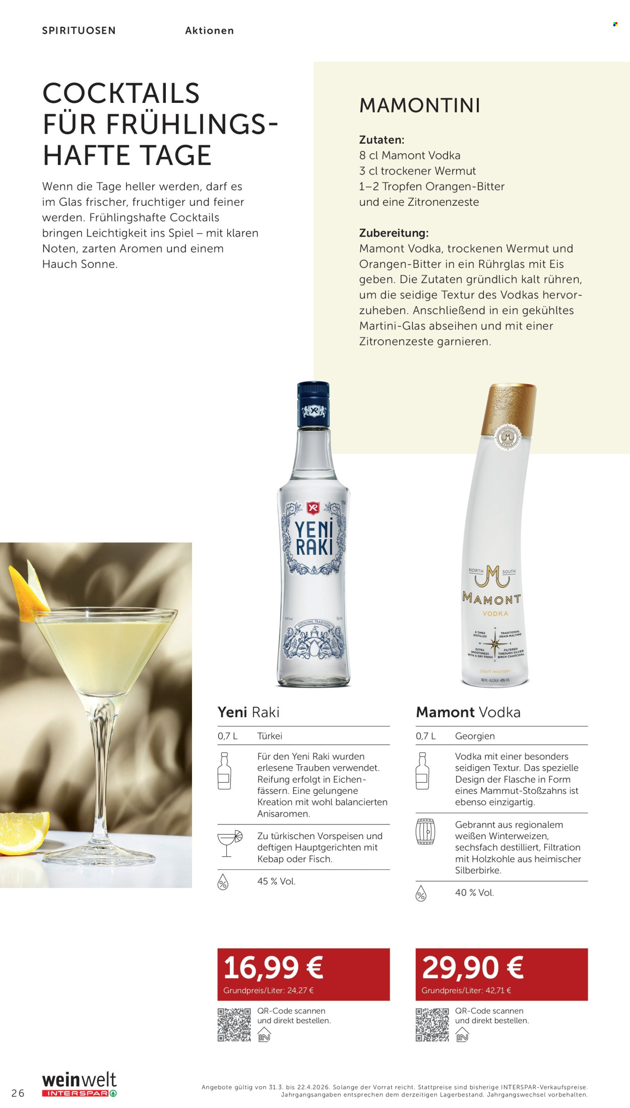 Angebote INTERSPAR - 31.3.2026 - 22.4.2026. Seite 26